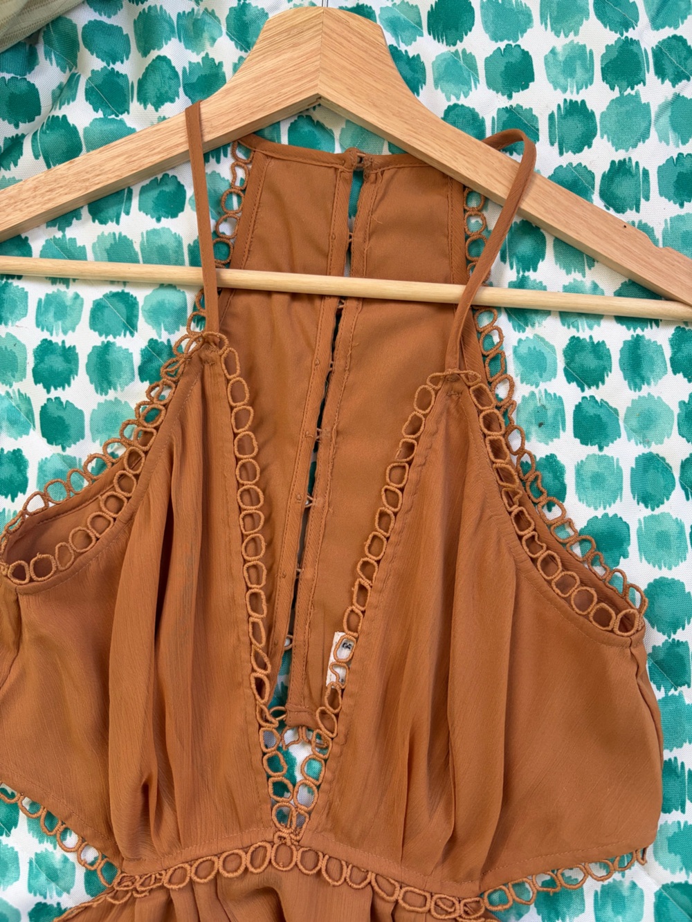 ASOS Brown Ruffle Halter Maxi Dress - Picture 3 of 5